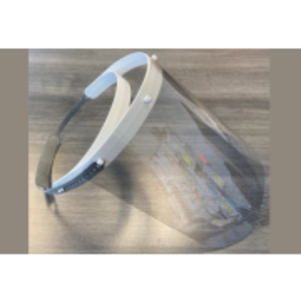 Professional Plastics Light Gray Shield And White Strap Headset, 0.010 X 8.50 X 11.00 Compl FABCO0002AX-FACESHIELD